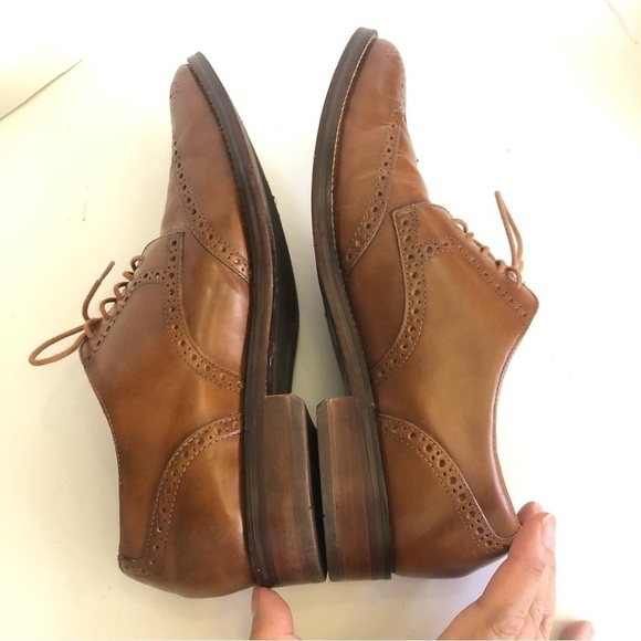 Cole Haan Grand O.S Madison Wingtip Oxford Leather British Tan Mens Size 10.5 main image 6